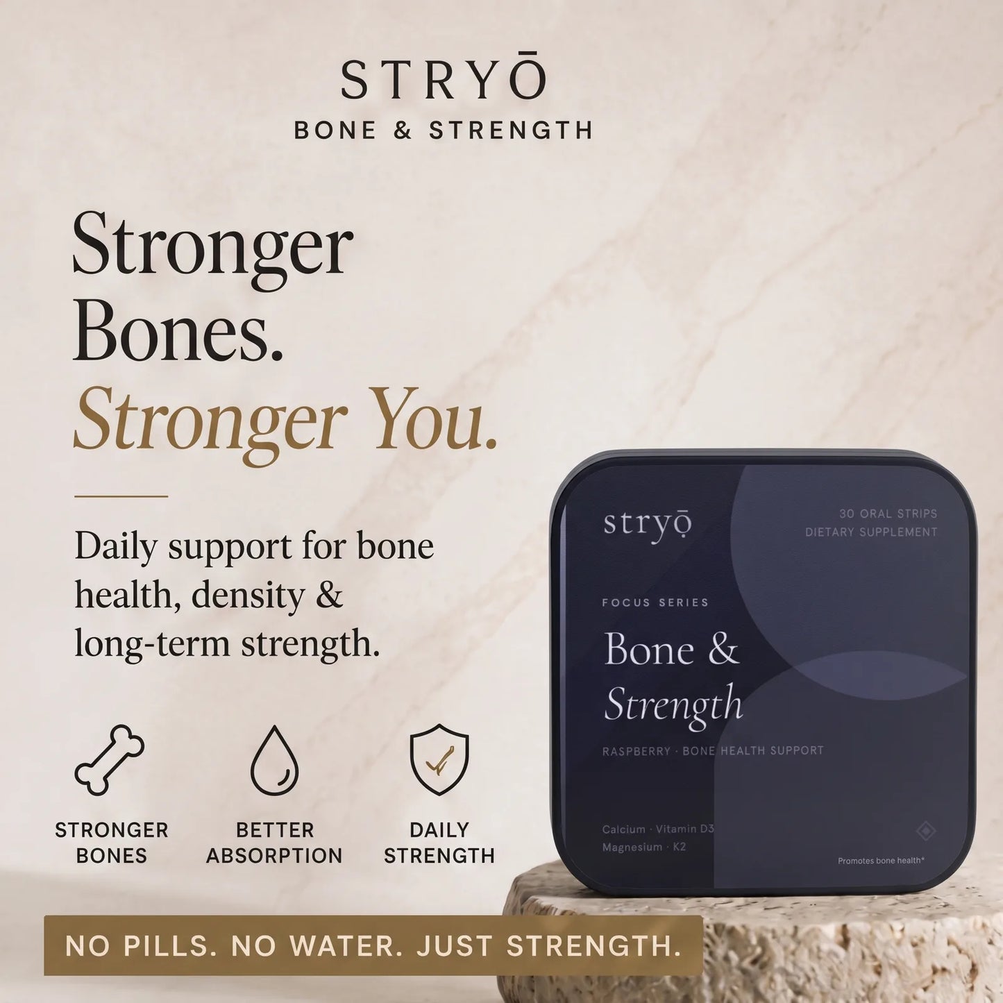 Stryō Focus · Bone & Strength Strips